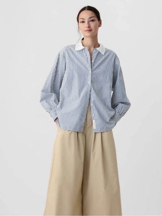 Gap x DOEN Tops - GAP x Dôen Organic Cotton Eyelet Big Shirt